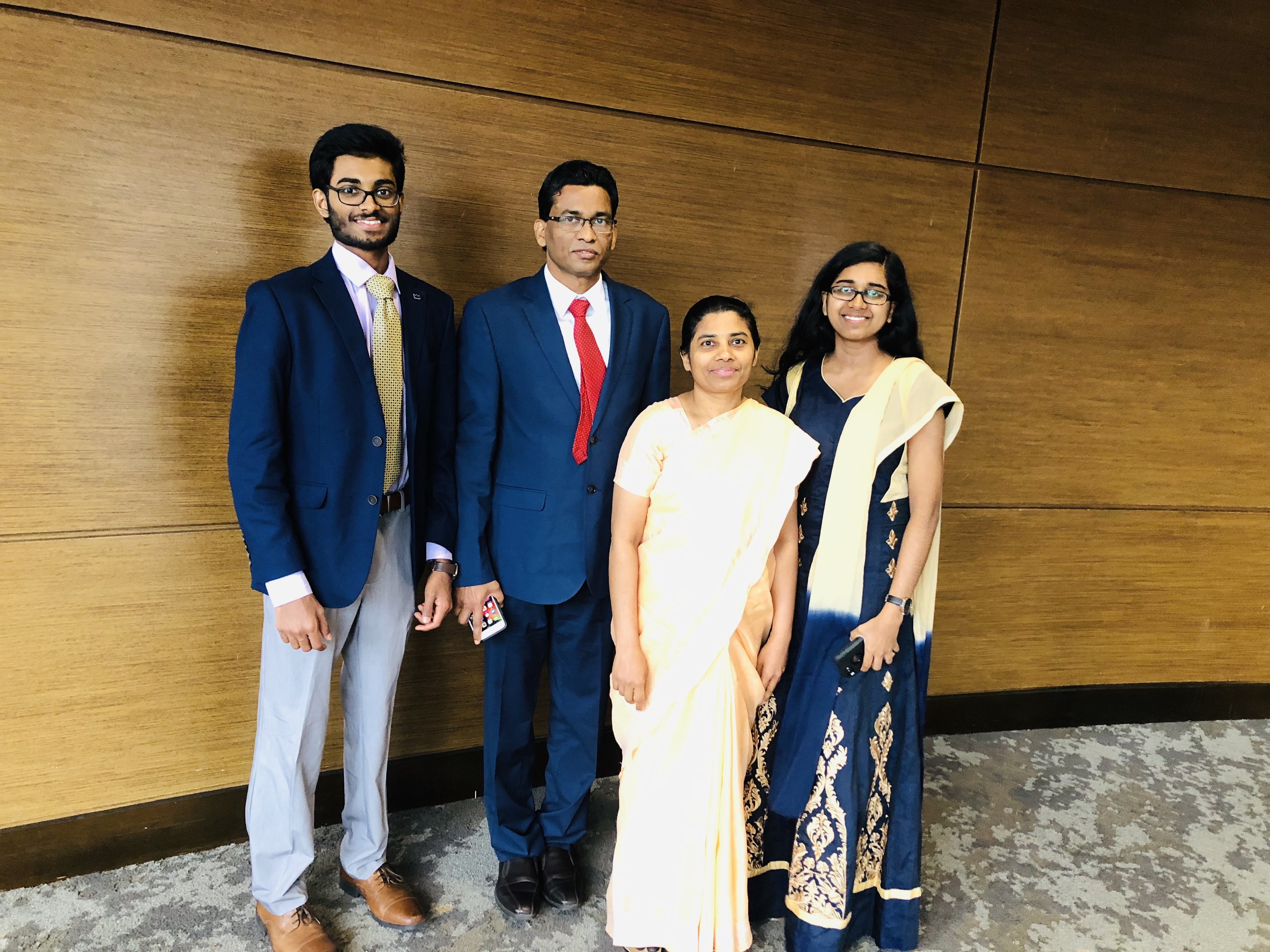 Pastor Chandy and family 